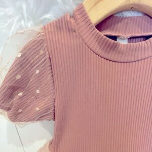 Dusty Rose Pink Toddler Dress